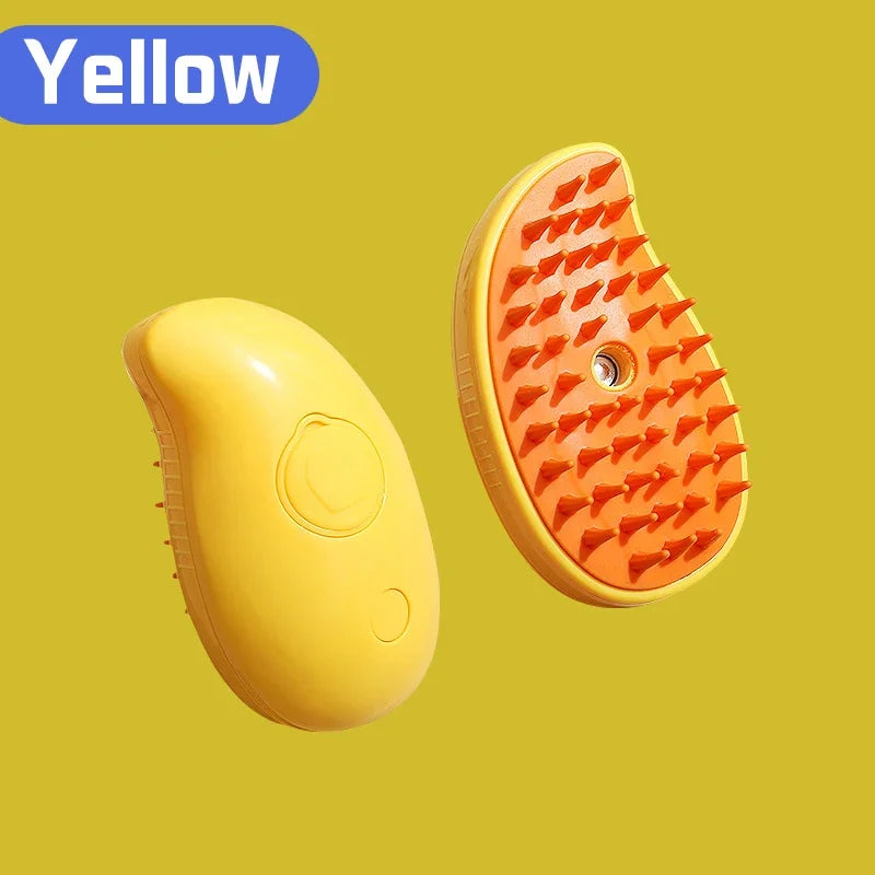 Purrfect Steam™ 3-in-1 Pet Grooming Brush – Hair Removal, Massage & Deep Clean